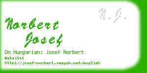 norbert josef business card